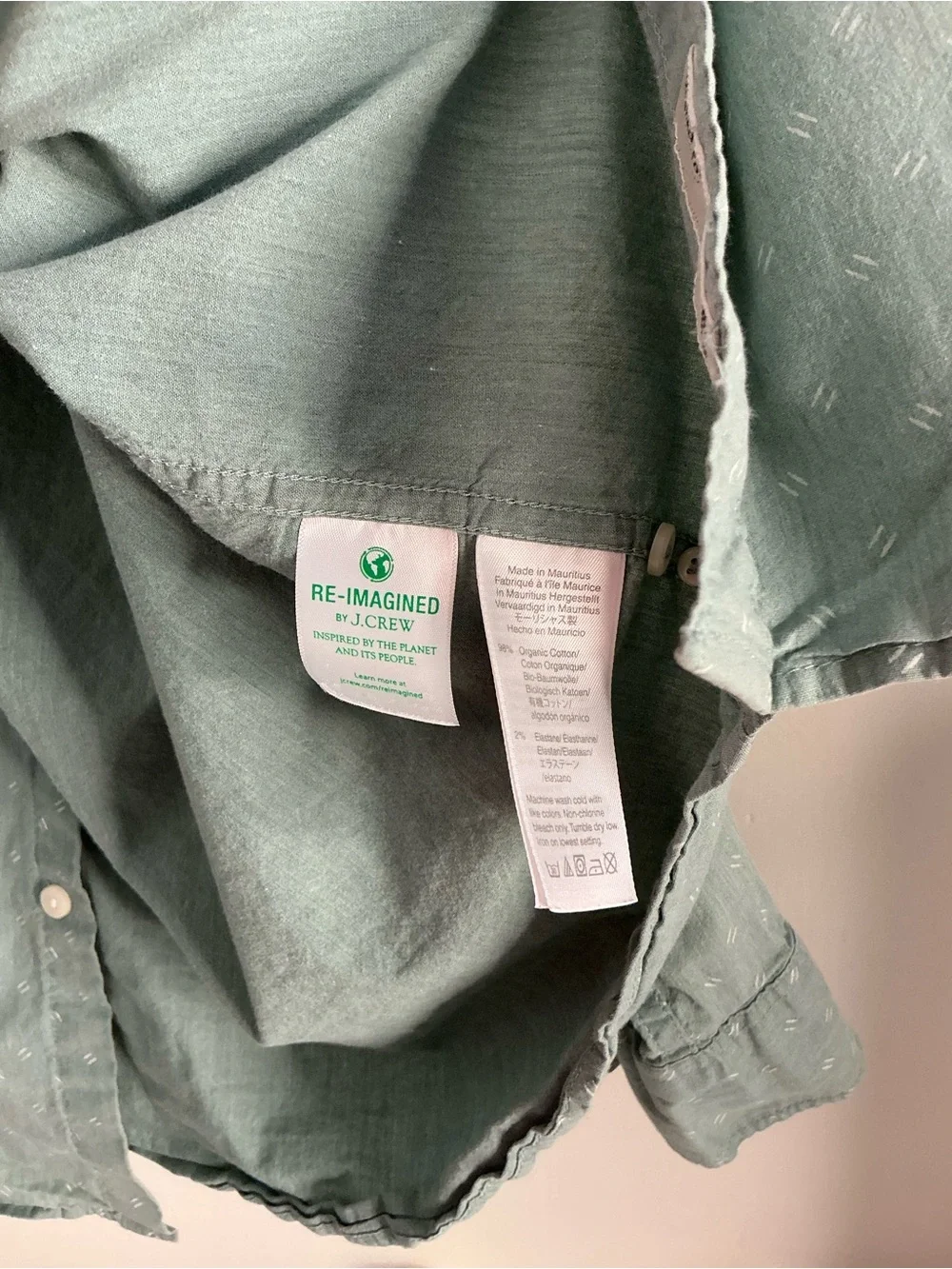 J. Crew lightweight button